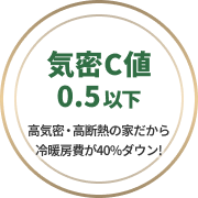 気密C値0.5以下